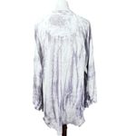 Aerie  Gauzy White/Purple Button-Up Shirt Size Large Photo 6