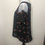 Gypsies & Moondust cherry cold shoulder shirt size large Photo 3