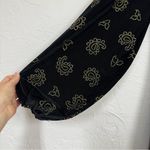 Tularosa Revolve Black Corduroy Gold Paisley Studded Mini Dress Womens S Boho Photo 9