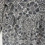 Olivaceous NWT Cream Black Floral Print Long Sleeve Peplum Top Womens Size Small Photo 2