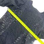 Gracia  Black Zebra Print Sheer Mesh Top Photo 11