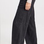 Vince  Washed Black Cargo Utility Denim Wide Leg Jean Pants Photo 2