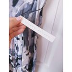 Susana Monaco NWT Grey Floral Mini Dress 4 Babydoll Y2K Fairy Goth Whimsical Art Photo 4