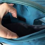 Mosiso 360 Protective Laptop Shoulder Bag in Teal Green Fleece Lined Trolly Belt Blue Photo 6