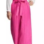 Michael Kors NWT  Wide Leg Front Tie Pants Hot Pink Size XL Photo 4