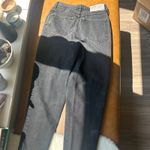 Esprit Jeans High Waist Mom Jeans Distressed Hem Black Denim Size 9/10 Photo 6