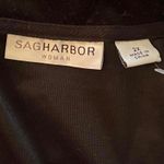 Sag Harbor Black velour sparkly jacket with rhinestones and zipper closure Size 2XL Photo 6