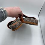 Coach  Addison Tangerine Leather Slip On Sandals With Gold Hardware US 7.5 EUC Photo 4