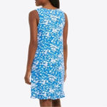 Draper James  Intimates Blue Floral Sleeveless Ruffle Hem Dress Size L/XL Photo 1