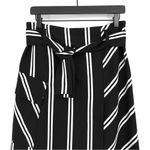 Maje  Jakila Midi Skirt Black White Stripe 40 (L) Photo 1