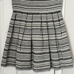 Topshop  Women's Mini Dress Cream Black Striped Patterned Size 6 Photo 1