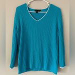 Ralph Lauren Blue Cable Knit V Photo 9