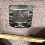 Lime & Vine Womens Small Grey Zip Off Sleeves Crewneck‎ Sweatshirt Gray Photo 4