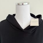 Majestic Filatures Sweatshirt Women 4 Large Black Hooded Deluxe Teeshirt Sweater Photo 2