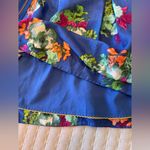 Maeve  Floral‎ Skirt with Rose Gold Accent Zippers size 4 Photo 6