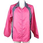 The Paragon Long Sleeve Pink & Gray Windbreaker Size 1X jacket sweater Photo 0