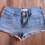 Women’s BULLHEAD Lace Coquette Short Jeans Size 26 Low rise Blue Photo 0