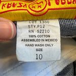 Vintage Y2K Crazy Larry Blue Mom Jeans Womens 10 Animal Print Detail Fall Denim Photo 4