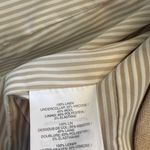 J.Crew Campbell Tan Linen Blazer Women's Size 8 Single Button Striped Lining Photo 6