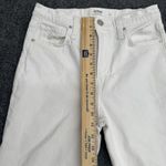 HUDSON Size 27 White 'Remi' High Rise Straight Cropped Frayed Hem Jeans‎ Photo 10