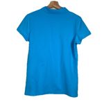 Lilly Pulitzer Island Azure Blue Lime Logo TransDry Polo Shirt Size Large L Top Photo 2