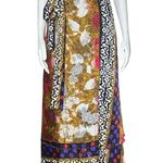 NWT Kariza Magic Wrap Skirt Convertible Dress One Size Boho Metallic Maximalist Gold Photo 0