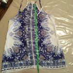 Japna  paisley and floral blue on white tan… Photo 8