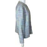 Alfred Dunner  Womens Size 16 Pastel Plaid Lined Button-up Jacket Blazer Easter Photo 2