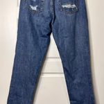 Nasty Gal NWT Blue Button Fly Distressed Boyfriend Jean Sz 26 Photo 3