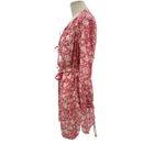 J.Crew Tie-waist Tunic Beach Dress Tossed Floral Print Pink Size XS Photo 6