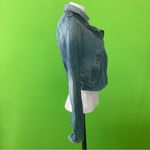 Lucky Brand Addisyn Blue Denim Moto Jacket Photo 1