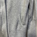 Boston Proper  Cashmere Silk Blend Cardigan Jacket Size M Gray Zip Snap Pockets Photo 2