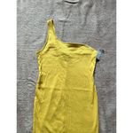 Nine West NWT Women's One Shoulder Yellow Dress Size 0X Plus Photo 1