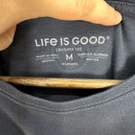 Life is Good  Crusher Tee Shirt Womens Medium Blue Short Sleeve Mom For President Photo 2