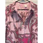 Tizzie Paisley Pink Long Sleeve Tunic Top Cover Photo 7