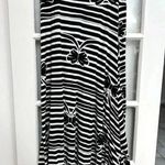 LuLaRoe  | Vintage & Rare Bow Stripe Black & White Maxi Skirt Size L Large Photo 0