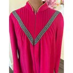 Vintage Cachet Women's Pink Fleece Zip Front Robe Lounger Size Medium Photo 1