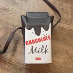 Chocolate Milk Carton Crossbody Purse/Bucket Bag White Photo 3
