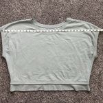 Athleta  Sundown Shirred Tee Pale Green Pullover Short Sleeve Sweatshirt XL Photo 8