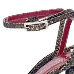 Vintage Donald J Pliner Couture Snakeskin Ankle Wrap Strappy Sandals Size 8.5 Black Photo 11