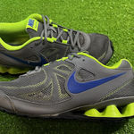 Nike  Reax Run 7 Men's 7 US Gray Neon Green Running Shoes  EUC Womens 8.5 Photo 0