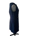 sts blue Sail to Sable NWT Navy Blue Tweed Dress Size 10 Gold Button Detail Photo 5