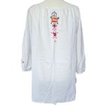 Johnny Was Johnny‎ Was 3J Workshop White Embroidered  Blouse Sz XS Photo 5