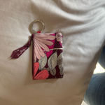 Vera Bradley  Pink and Red Floral Wristlet / J36 Photo 1