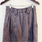 Young Fabulous and Broke Button Front Paperbag Mini Jean Skirt Size Medium Blue Photo 3