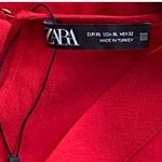 ZARA NWOT ~ Red Low Cut Playsuit Romper Short Onesie Jumpsuit ~ Women's Size XL Photo 7