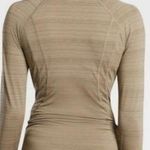 Athleta  Green Olive Striped Pacifica Illume Fitted Top Photo 1