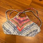 Xhilaration Colorful Strappy High Neck Bikini Top Photo 0