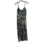 Single Maxi Long Sleeveless Dress Green Multicolored Women’s Size Medium Photo 4
