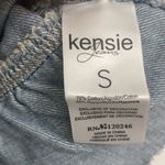 Kensie  FRAYED NECK JEAN JACKET Photo 4